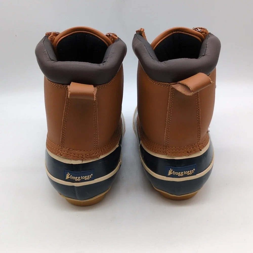 Frogg Toggs Shoes Mens Storm Watch Brown 9 Waterproof Duck Boots Thermolite NEW
